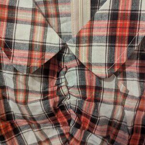 Plaid Cotton Midi Dress